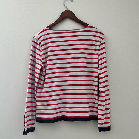 J.Crew Grosgrain Ribbon Striped Nautical T-shirt - Picture 8 of 9
